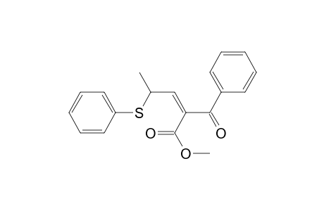 Methyl 2-benzoyl-4-phenylthiopent-2-enoate
