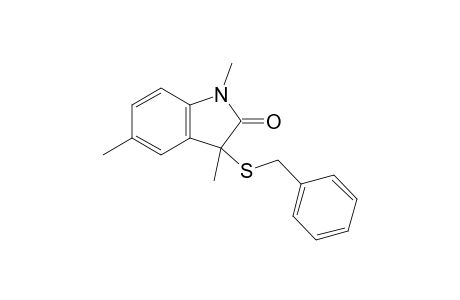 3-(Benzylthio)-1,3,5-trimethylindolin-2-one