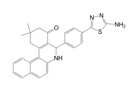 5-[4-(5-amino-1,3,4-thiadiazol-2-yl)phenyl]-2,2-dimethyl-2,3,5,6-tetrahydrobenzo[a]phenanthridin-4(1H)-one