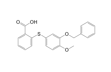 2-[(3'-Benzyloxy-4'-methoxyphenyl)thio]benzoic acid