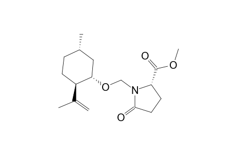 1-[(1S',2R',5S')-2-Isopropenyl-5-methylcyclohexanoxymethyl]methyl-(S)-2-pyrrolidone-5-carboxylate