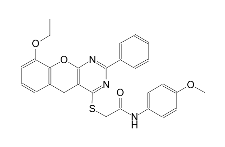 acetamide, 2-[(9-ethoxy-2-phenyl-5H-[1]benzopyrano[2,3-d]pyrimidin-4-yl)thio]-N-(4-methoxyphenyl)-