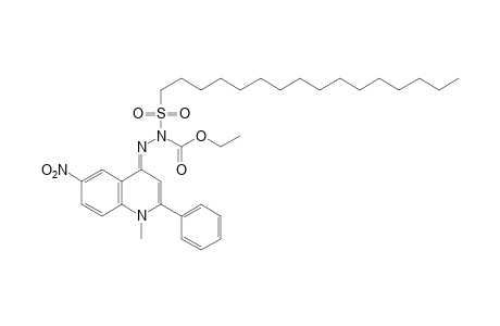 2-(hexadecylsulfonyl)-3-[1-methyl-6-nitro-2-phenyl-4(1H) quinolylidene] carbazic acid, ethyl ester
