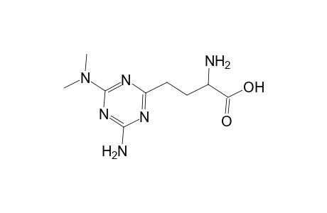 2-Amino-4-[4-amino-6-(dimethylamino)-1,3,5-triazin-2-yl]butanoic acid