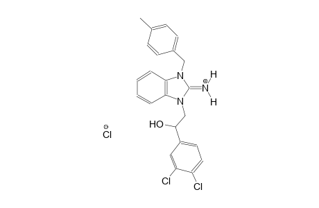 1-[2-(3,4-dichlorophenyl)-2-hydroxyethyl]-3-(4-methylbenzyl)-1,3-dihydro-2H-benzimidazol-2-iminium chloride