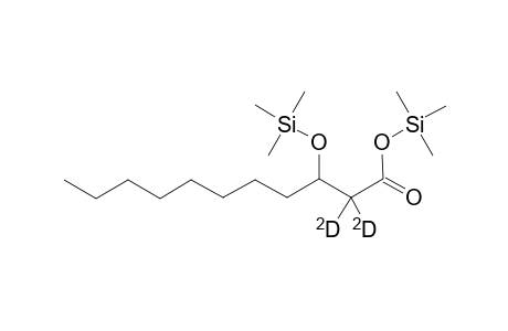 2,2-D2-3-hydroxyhendecanoate 2-TMS