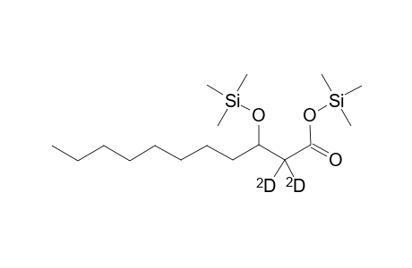 2,2-D2-3-hydroxyhendecanoate 2-TMS