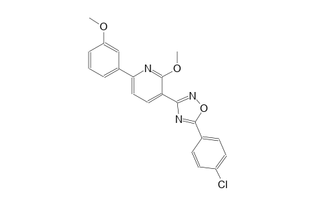 3-[5-(4-chlorophenyl)-1,2,4-oxadiazol-3-yl]-2-methoxy-6-(3-methoxyphenyl)pyridine