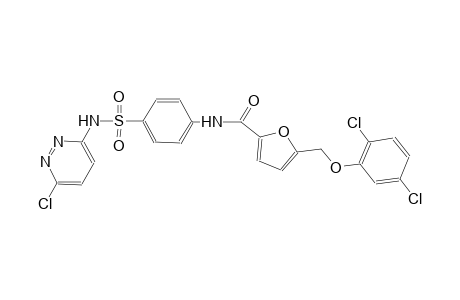 N-(4-{[(6-chloro-3-pyridazinyl)amino]sulfonyl}phenyl)-5-[(2,5-dichlorophenoxy)methyl]-2-furamide