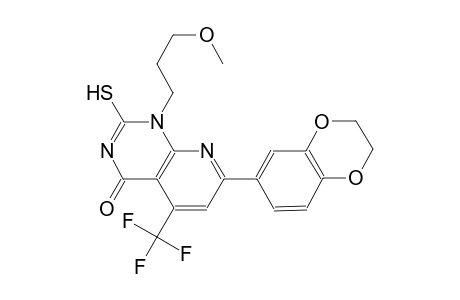 pyrido[2,3-d]pyrimidin-4(1H)-one, 7-(2,3-dihydro-1,4-benzodioxin-6-yl)-2-mercapto-1-(3-methoxypropyl)-5-(trifluoromethyl)-
