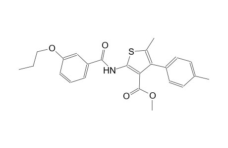 methyl 5-methyl-4-(4-methylphenyl)-2-[(3-propoxybenzoyl)amino]-3-thiophenecarboxylate