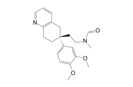 Formamide, N-[2-[6-(3,4-dimethoxyphenyl)-5,6,7,8-tetrahydro-6-quinolinyl]ethyl]- N-methyl-, (R)-