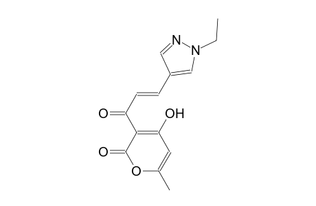 3-[(2E)-3-(1-ethyl-1H-pyrazol-4-yl)-2-propenoyl]-4-hydroxy-6-methyl-2H-pyran-2-one