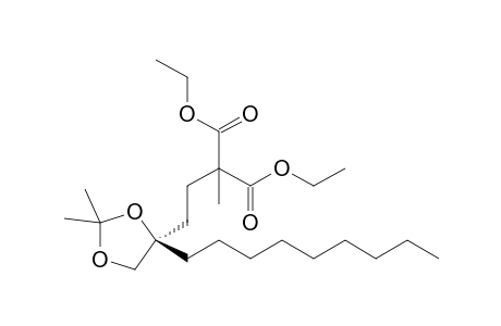 Propanedioic acid, [2-(2,2-dimethyl-4-nonyl-1,3-dioxolan-4-yl)ethyl]methyl-, diethyl ester, (R)-