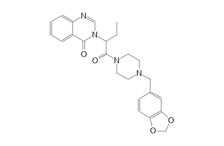 4(3H)-quinazolinone, 3-[1-[[4-(1,3-benzodioxol-5-ylmethyl)-1-piperazinyl]carbonyl]propyl]-