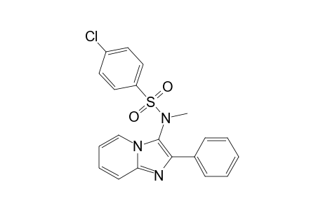 4-CHLORO-N-METHYL-N-(2-PHENYLIMIDAZO-[1,2-A]-PYRIDIN-3-YL)-BENZENESULFONAMIDE