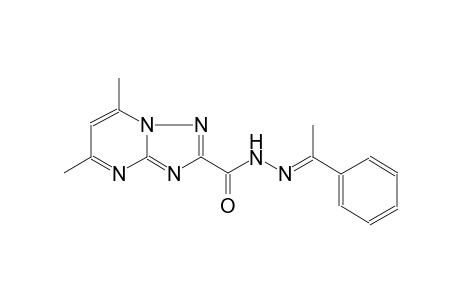 5,7-dimethyl-N'-[(E)-1-phenylethylidene][1,2,4]triazolo[1,5-a]pyrimidine-2-carbohydrazide
