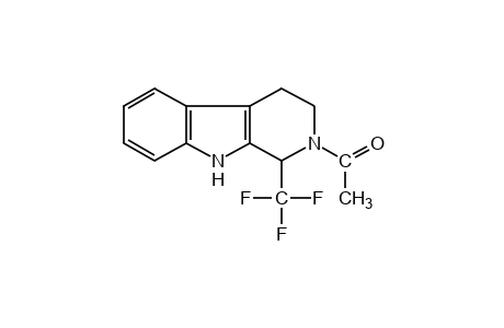2-acetyl-2,3,4,9-tetrahydro-1-(trifluoromethyl)-1H-pyrido[3,4-b]indole