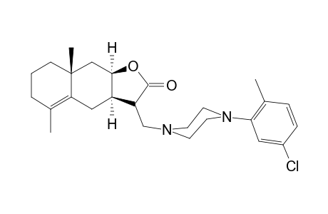 (3aR,8aR,9aR)-3-[[4-(5-chloranyl-2-methyl-phenyl)piperazin-1-yl]methyl]-5,8a-dimethyl-3,3a,4,6,7,8,9,9a-octahydrobenzo[f][1]benzofuran-2-one