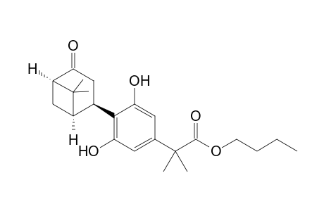 Butyl 2-(4-((1R,2R,5R)-6,6-Dimethyl-4-oxobicyclo[3.1.1]- heptan-2-yl)-3,5-dihydroxyphenyl)-2-methylpropanoate