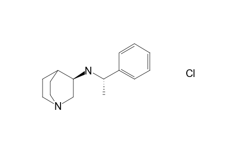 (+)-N-(1(S)-Phenylethyl)-1-azabicyclo[2.2.2]octan-3(R)-amine hydrochloride