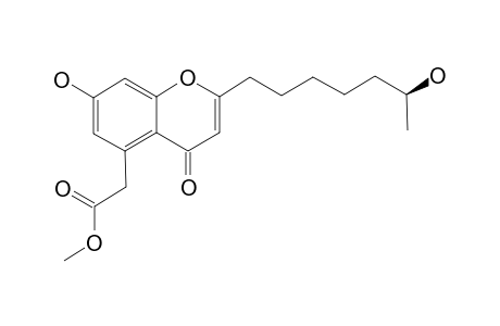 PESTALOTIOPSONE_D;(S)-METHYL_2-(7-HYDROXY-2-(6-HYDROXYHEPTYL)-4-OXO-4-H-CHROMEN-5-YL)-ACETATE