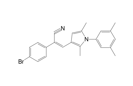 (Z)-2-(4-bromophenyl)-3-[1-(3,5-dimethylphenyl)-2,5-dimethyl-3-pyrrolyl]-2-propenenitrile
