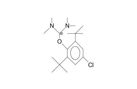 2-(2,6-Di-tert-butyl-4-chloro-phenyl)-1,1,3,3-tetramethyl-isouronium cation