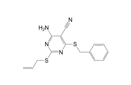 4-Amino-2-allylthio-6-benzylthio-5-cyano-pyrimidine