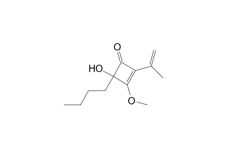 2-Cyclobuten-1-one, 4-butyl-4-hydroxy-3-methoxy-2-(1-methylethenyl)-