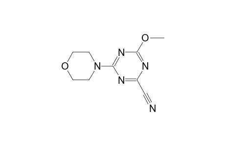 4-Methoxy-6-(4-morpholinyl)-1,3,5-triazine-2-carbonitrile
