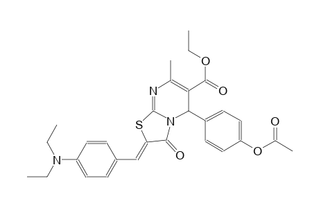 ethyl (2Z)-5-[4-(acetyloxy)phenyl]-2-[4-(diethylamino)benzylidene]-7-methyl-3-oxo-2,3-dihydro-5H-[1,3]thiazolo[3,2-a]pyrimidine-6-carboxylate