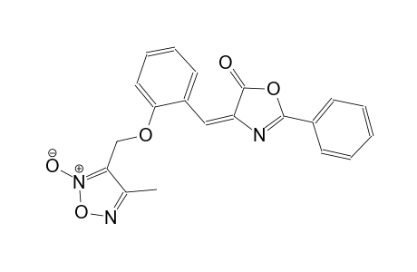 5(4H)-oxazolone, 4-[[2-[(4-methyl-2-oxido-1,2,5-oxadiazol-3-yl)methoxy]phenyl]methylene]-2-phenyl-, (4E)-