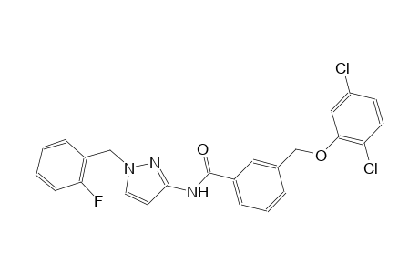 3-[(2,5-dichlorophenoxy)methyl]-N-[1-(2-fluorobenzyl)-1H-pyrazol-3-yl]benzamide