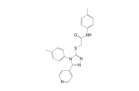 N-(4-methylphenyl)-2-{[4-(4-methylphenyl)-5-(4-pyridinyl)-4H-1,2,4-triazol-3-yl]sulfanyl}acetamide