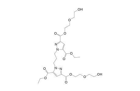 1,3-Bis[5-ethoxycarbonyl-3-(5-hydroxy-3-oxapentyloxycarbonyl)-1H-pyrazol-1-yl]propane