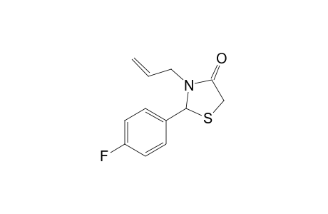 2-(p-Fluorophenyl)-3-allylthiazolidin-4-one