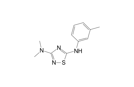 3-(Dimethylamino)-5-(3'-methylanilino0-1,2,4-thiadiazole