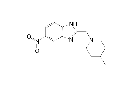 2-[(4'-Methylpiperidin-1'-yl)methyl]-5(6)-nitro-1H-benzimidazole