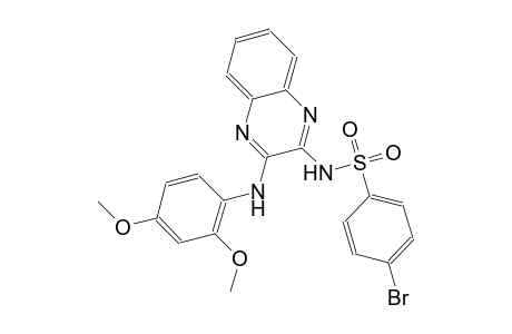 benzenesulfonamide, 4-bromo-N-[3-[(2,4-dimethoxyphenyl)amino]-2-quinoxalinyl]-