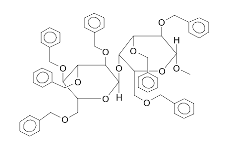 METHYL 2,3,6-TRI-O-BENZYL-4-O-(2,3,4,6-TETRA-O-BENZYL-ALPHA-D-GLUCOPYRANOSYL)-BETA-D-GALACTOPYRANOSIDE