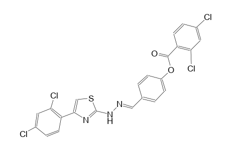 4-((E)-{2-[4-(2,4-dichlorophenyl)-1,3-thiazol-2-yl]hydrazono}methyl)phenyl 2,4-dichlorobenzoate