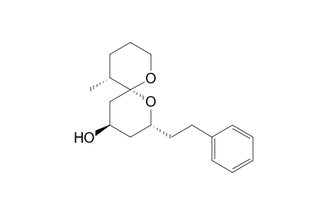 (2R,4R,6R,11R)-11-Methyl-2-(2-(phenyl)ethyl)-1,7-dioxaspiro[5.5]undecan-4-ol