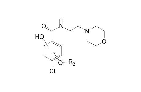 Moclobemide-M (di-HO-ring, 4-chlorobenzoic acid-x conjugate 87) MS2