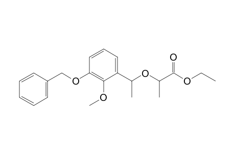 Ethyl 2-[3'-(benzyloxy)-2'-methoxy-.alpha'.-methylbenzyloxy]propanoate