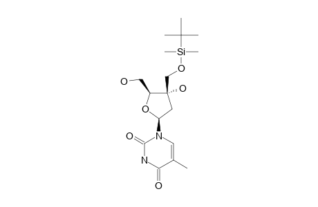 3'-C-(TERT.-BUTYLDIMETHYLSILYLOXYMETHYL)-THYMIDINE