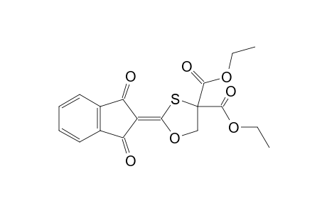 Diethyl 2-(1,3-dioxoindan-2-ylidene)-1,3-oxathiolane-4,4-dicarboxylate