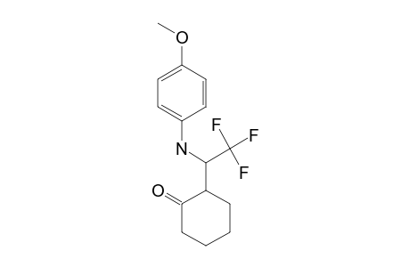 2-[2,2,2-TRIFLUORO-1-(4-METHOXYPHENYLAMINO)-ETHYL]-CYCLOHEXANONE;MAJOR-ISOMER