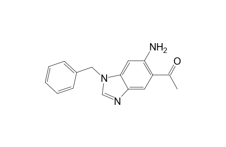 5-Acetyl-6-amino-1-benzylbenzimidazole