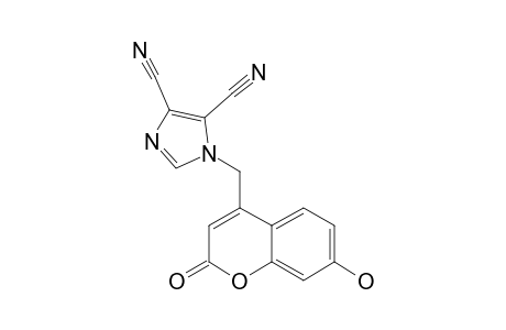 1-[(7-HYDROXY-2-OXO-2H-CHROMEN-4-YL)-METHYL]-2,3-DICYANO-IMIDAZOLE